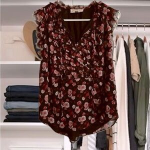 Philosophy Cap-Sleeve Blouse size Medium